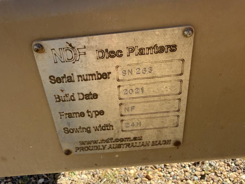 NDF Disc Planter 2021 Narrow Fold 18m 375mm SA650-E