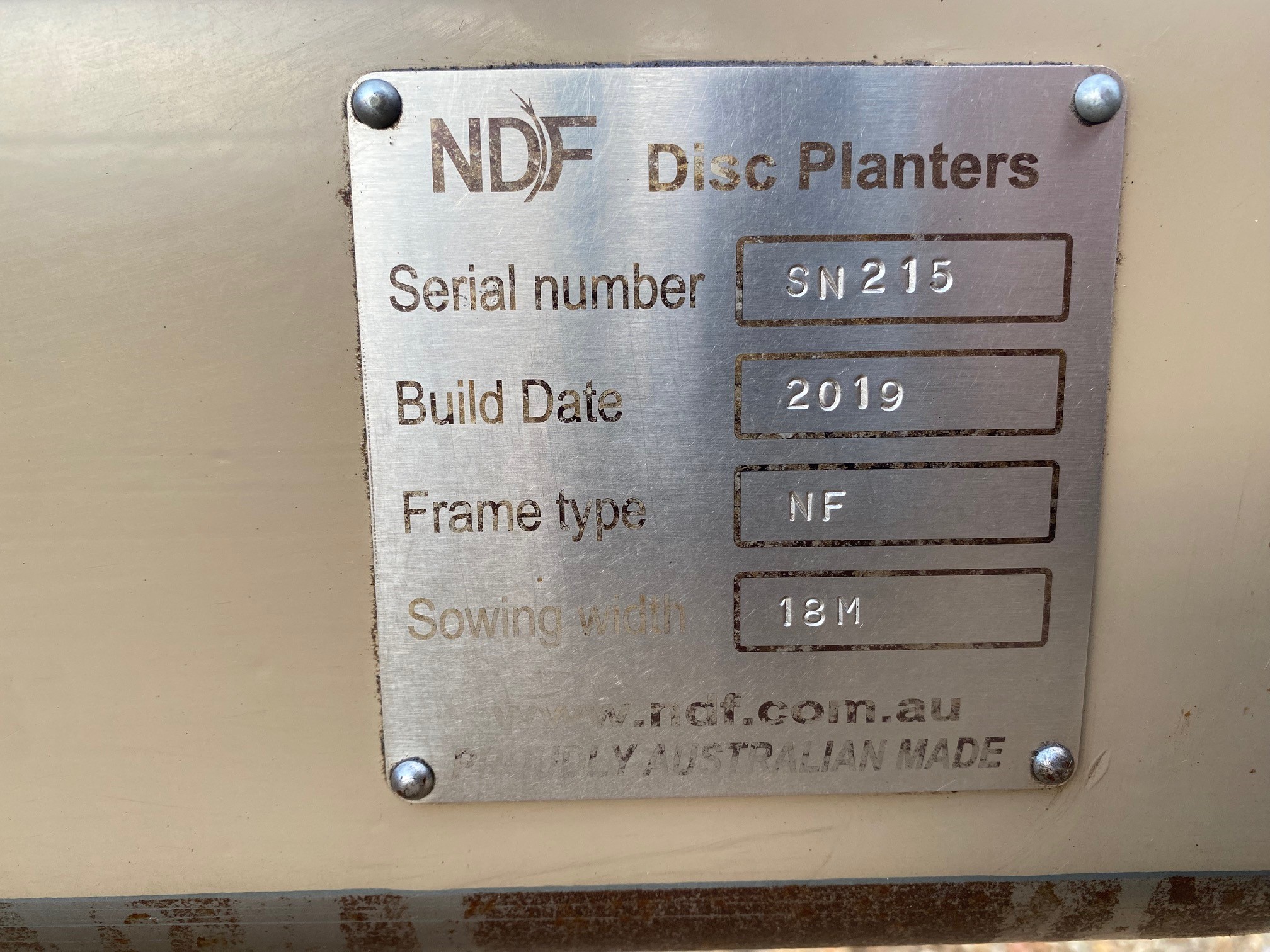 NDF Narrowfold  18-24m Disc Planter